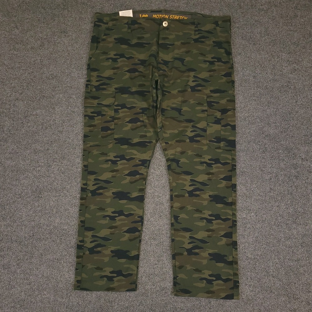 NWT‎ Lee Motion Stretch Cargo Pant Mens 40x30 Frontier Camo